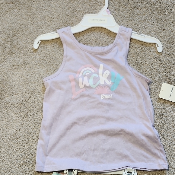 Lucky Brand Lavender Tank and Striped Shorts Set - Picture 3 of 6